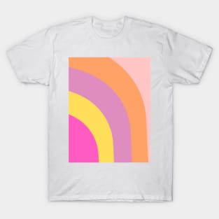 Boho positive vibe rainbow pattern T-Shirt